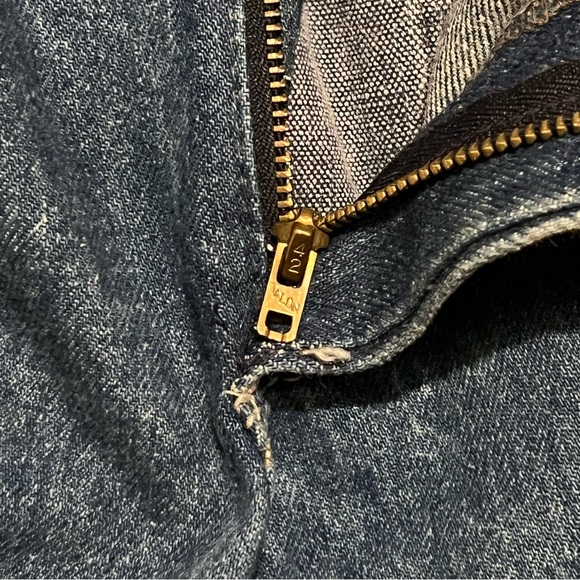 Vintage 80s Cotler Made in USA Mens Two Tone Cowboy Western Blue Jeans 30x26.5 - Picture 5 of 12